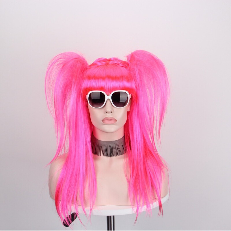 Red Ponytail Female Wig Big Braid Anime Wig Seraph of the End Krul Tepes Loli Queen