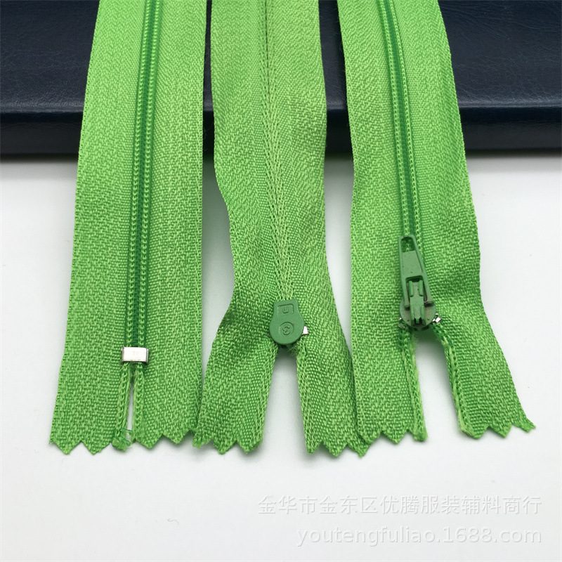 라이트 그린 * 3 지퍼 20cm