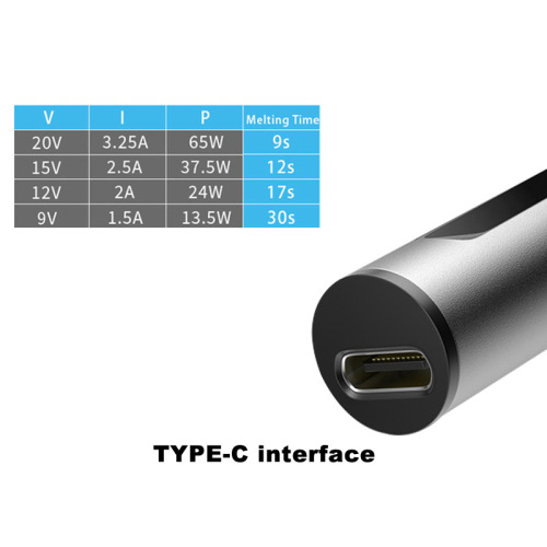 T12 digital display soldering iron soldering pen portable electric soldering iron mini soldering station PD65W powered digital display small constant temperature soldering iron