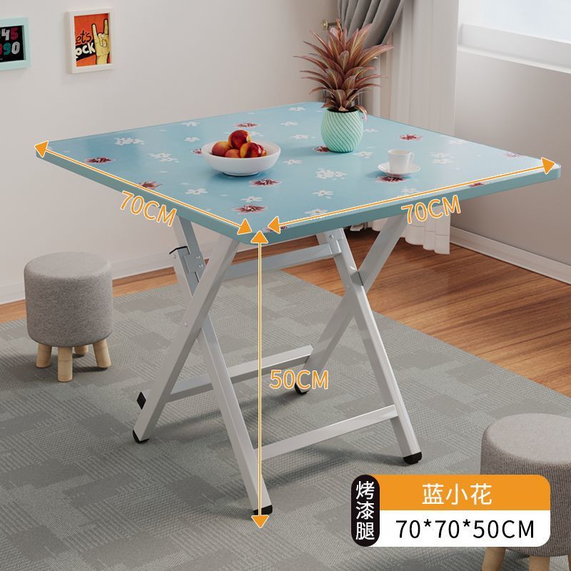 Mesa plegable, mesa de comedor, hogar, mesa de comedor simple multifuncional, casa de alquiler, puesto portátil al aire libre, mesa pequeña para cenar