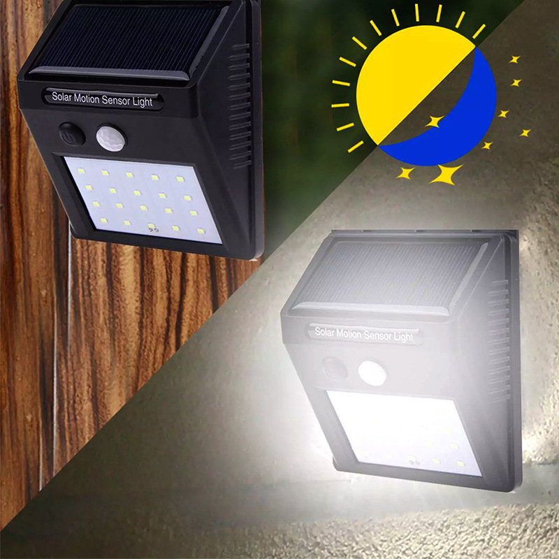 LED solar inducción humana lámpara de pared rural lámpara de calle al aire libre paisaje impermeable lámpara de patio inducción inteligente