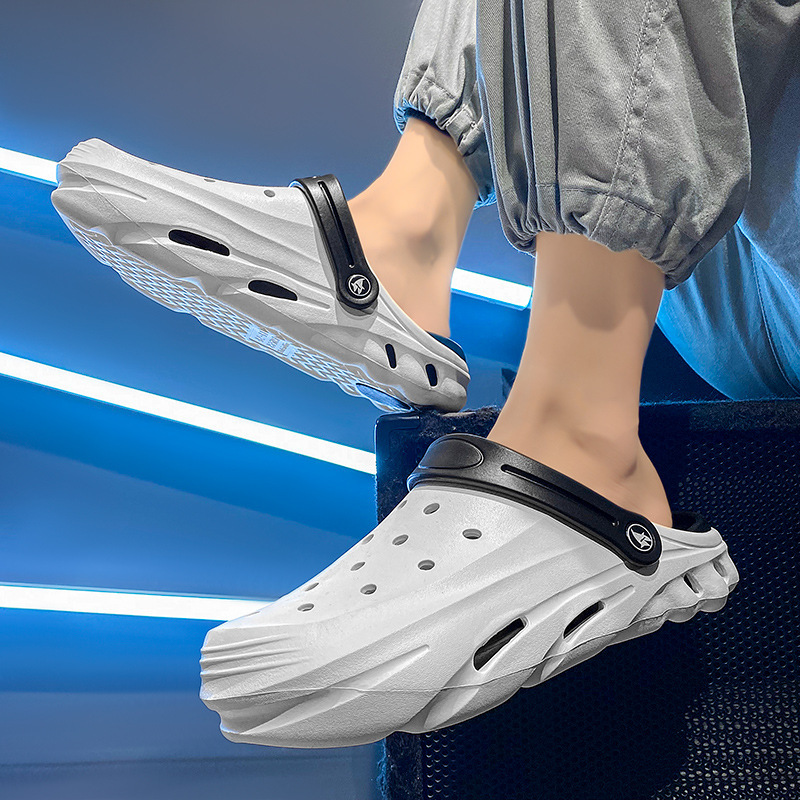 Pareja de zapatos de cavidad 2024 nuevo verano pisar mierda sensación de desgaste deportivo casual zapatos de playa para hombres y mujeres