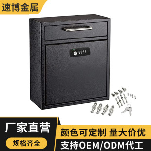 Cross-border e-commerce hot letter box creative stainless steel suggestion box mailbox wall hanging