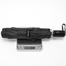 雨伞日本21寸6骨超轻自动伞女士伞铝合金碳纤黑胶防晒防印logo