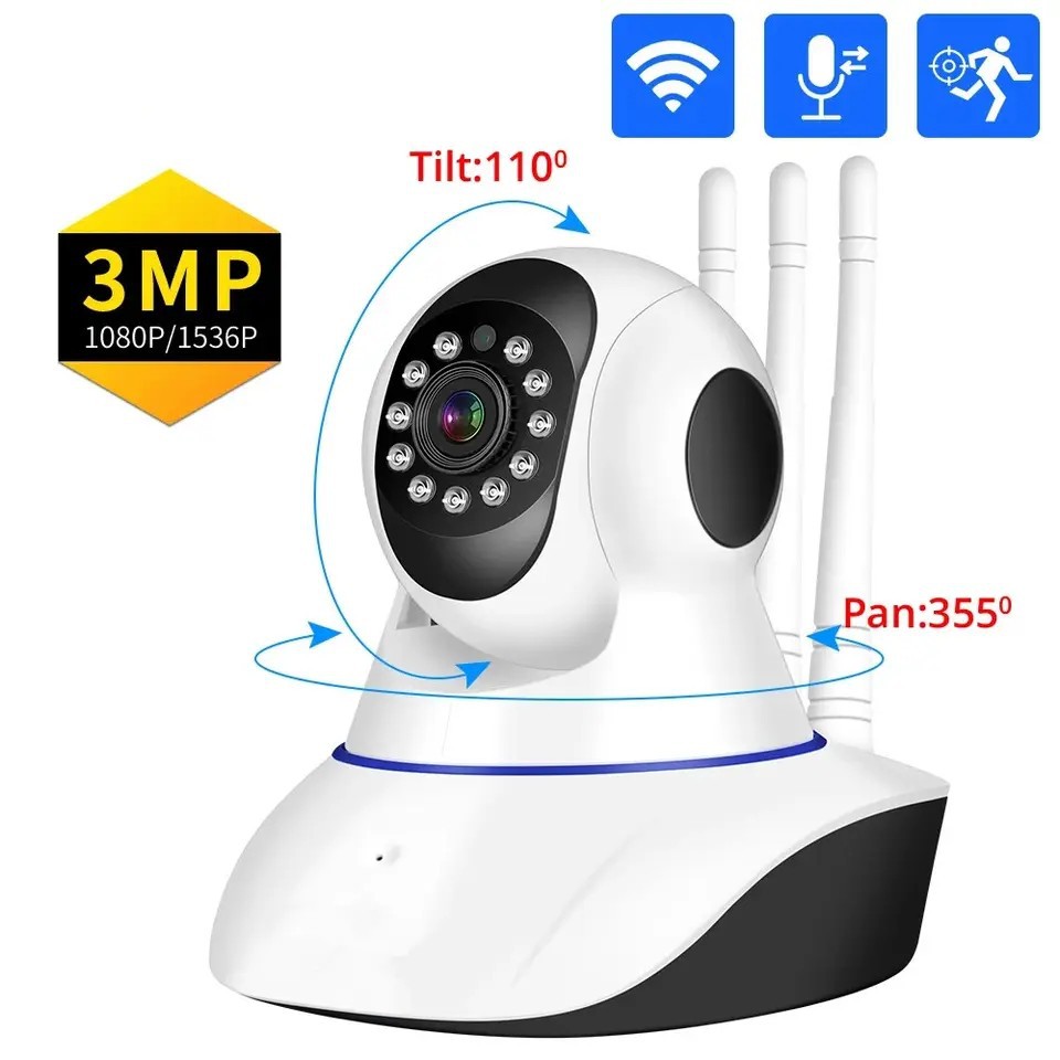 手机远程观看光头强1080P无线wifi智能高清摄像头网络摇头录像机