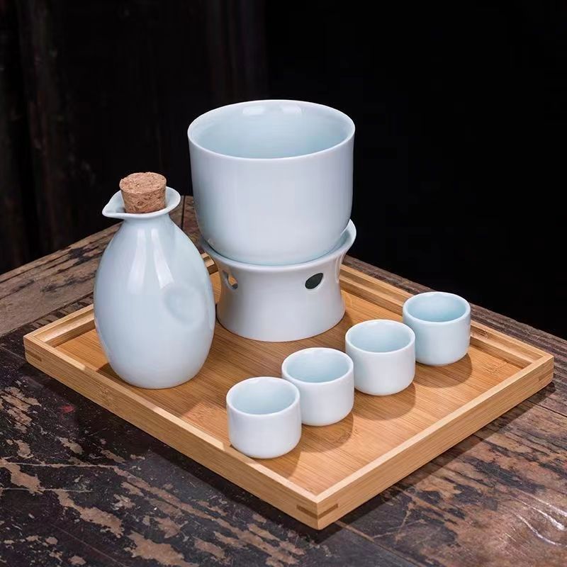 陶瓷温酒壶黄白酒杯分酒器家用烫小酒盅暖酒具套装|undefined