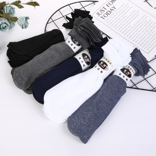 Summer men's thin silk stockings mercerized cotton mid-tube socks men's straight socks pair socks wholesale steel stockings long tube stockings