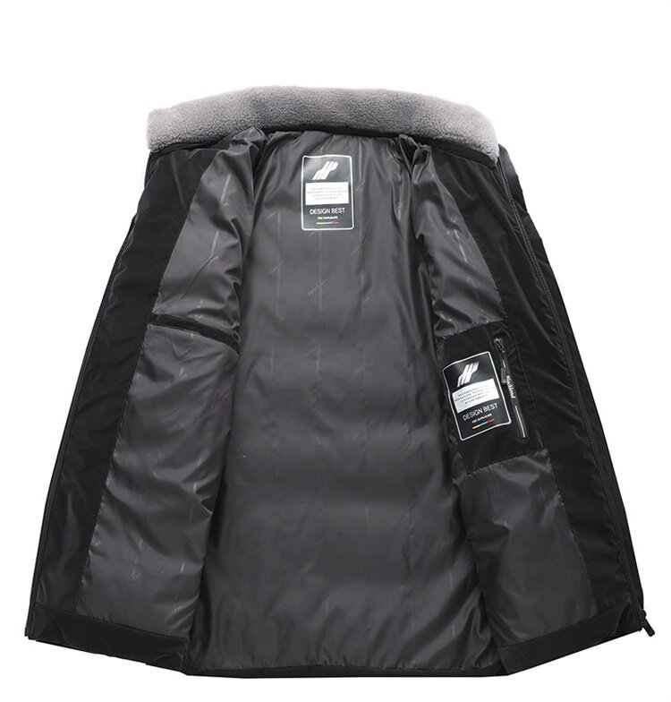 Piumino uomo invernale giacca in cotone con collo alto moda_voghion.com
