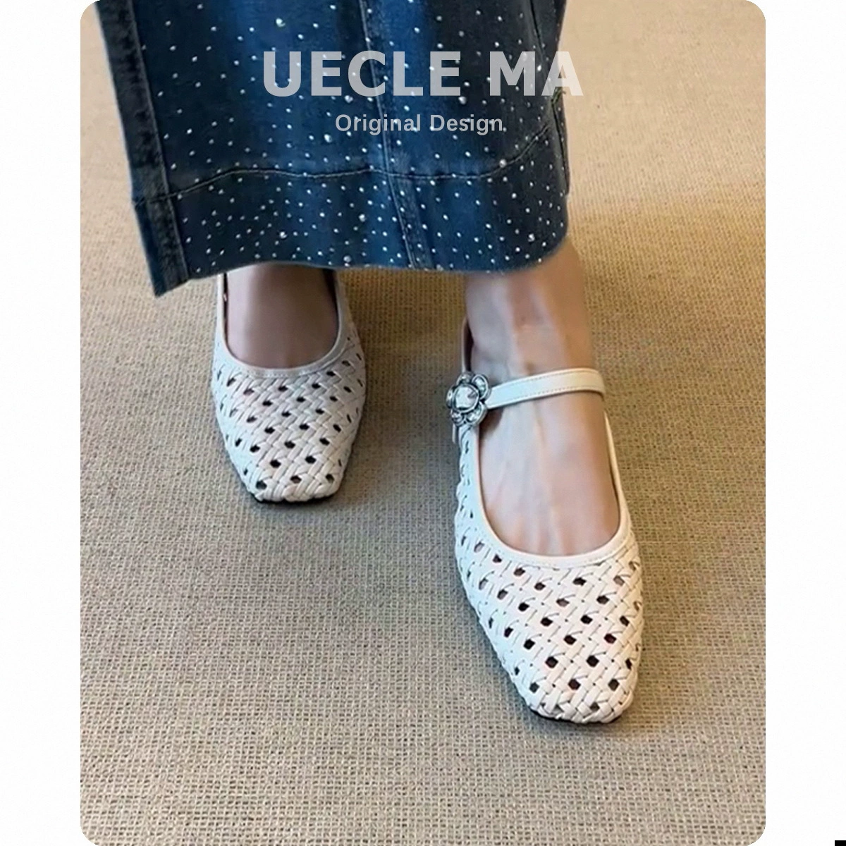 Овчина ~ Женские полутапочки с мешковатым носком, сандалии Birkenhole высшего качества и плетеные полые мюли на одной ноге.