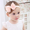Children's hair accessory, cute headband, Korean style, lace dress, flowered, wholesale