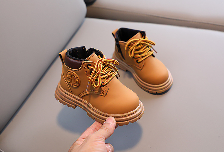 Martin 2023 Autumn/Winter New Children's Shoes Girls' Baby Little Yellow Boots Boys' Casual Soft_voghion.com