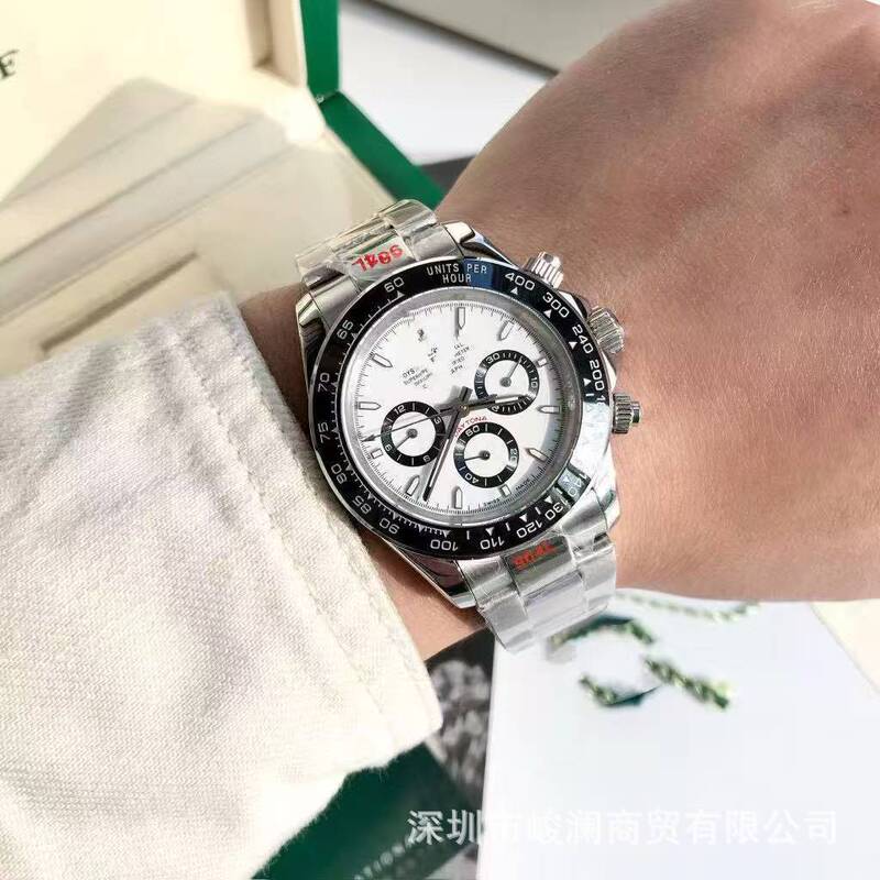 Vs Factory C Factory 4131 Daytona 4130 Multifunctional Watch Automatic Mechanical Watch Panda Daytona Green Gold Daytona Rubber Strap Vs Factory C Factory 4131 Daytona 4130 Multifunctional Watch Automatic Mechanical Watch Panda Daytona Green Gold Daytona Rubber Strap