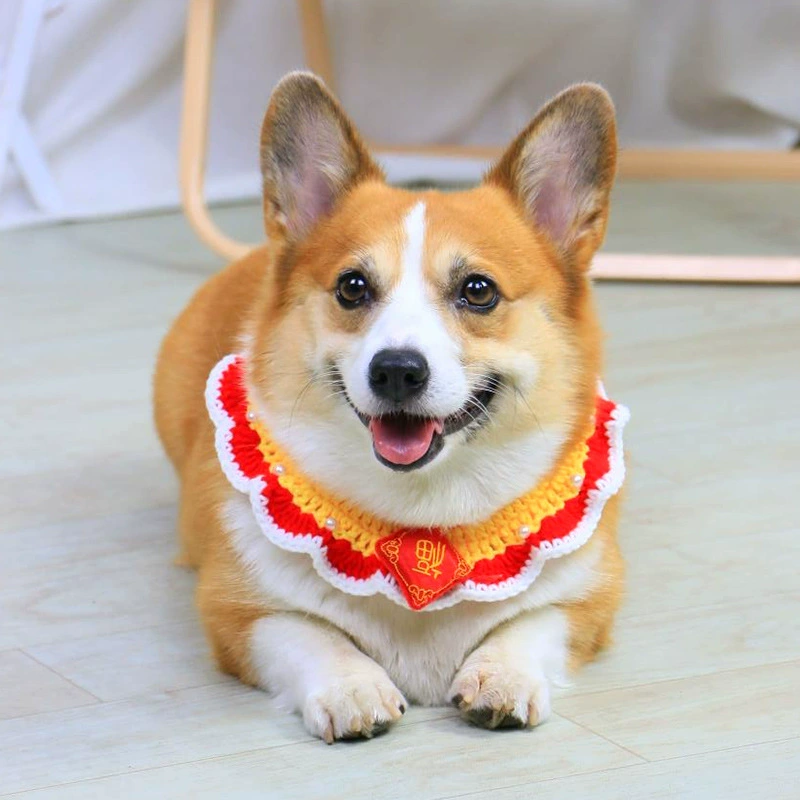 Домашние животные собаки шарф нагрудник нагрудник зимний коки Тедиби медведь Рождество милые украшения