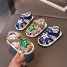 一件代发宝宝韩版可爱凉鞋春夏女童0-2岁儿男宝宝叫叫涂鸦学步鞋1
