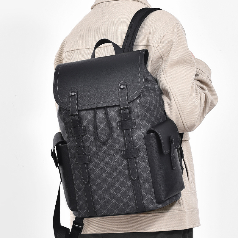 2026 New Style Backpack, Versatile, Casual, Textured, Business Laptop Bag, Travel Backpack for Men, High-End Backpack