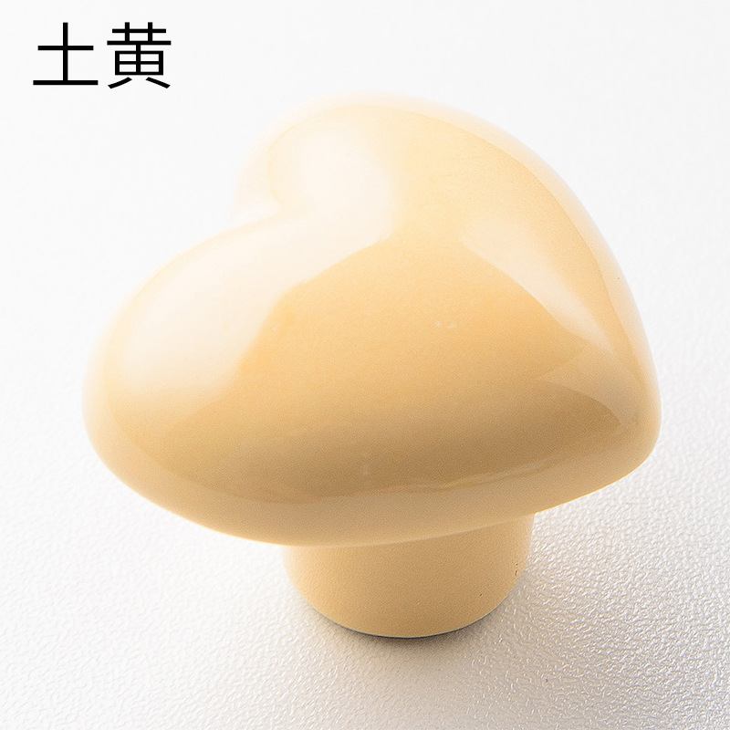 Spot love ceramic manija de armario para niños reposabrazos de armario simple pegajoso manija de puerta gancho de cajón de dibujos animados transfronterizos