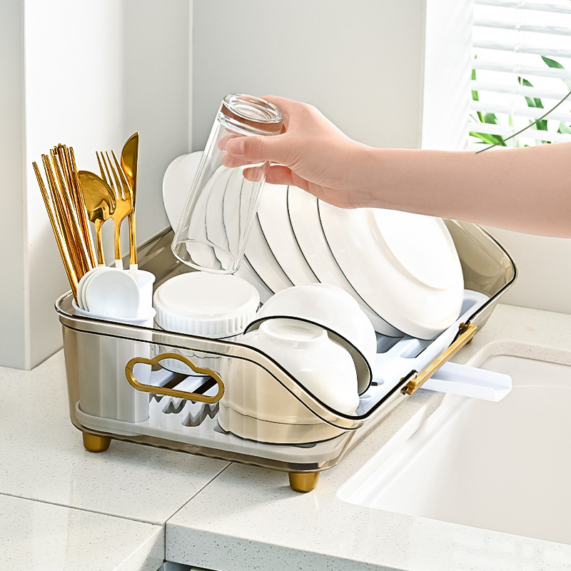 Escurridor de cocina sencillo para tazones, frutas y verduras; estante de almacenamiento para tazones y platos; caja de almacenamiento para tazones; escurridor.