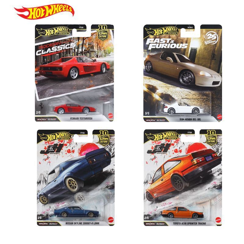Hot Wheels Car Culture Fpy86 Modern Classic Ferrari, Nissan, Toyota, Accelerating Honda Car Models