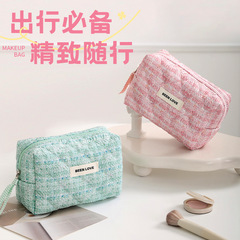 Runhui バッグ新しい刺繍入り八角形化粧品バッグ旅行化粧品収納袋化粧品バッグ大容量とハイエンド
