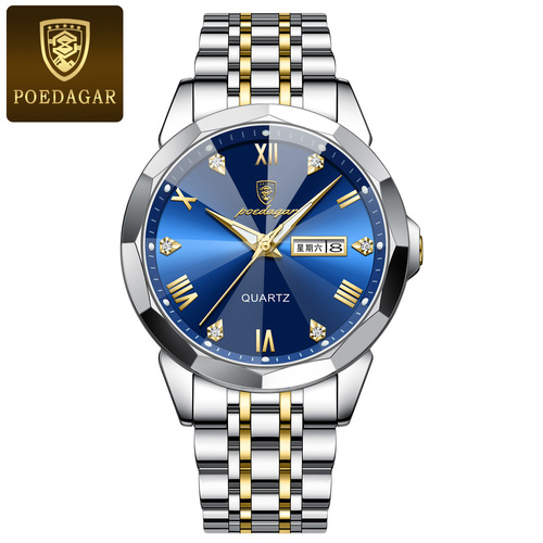 Swiss brand new men's watch waterproof super luminous luxury watch live broadcast foreign trade dropshipping