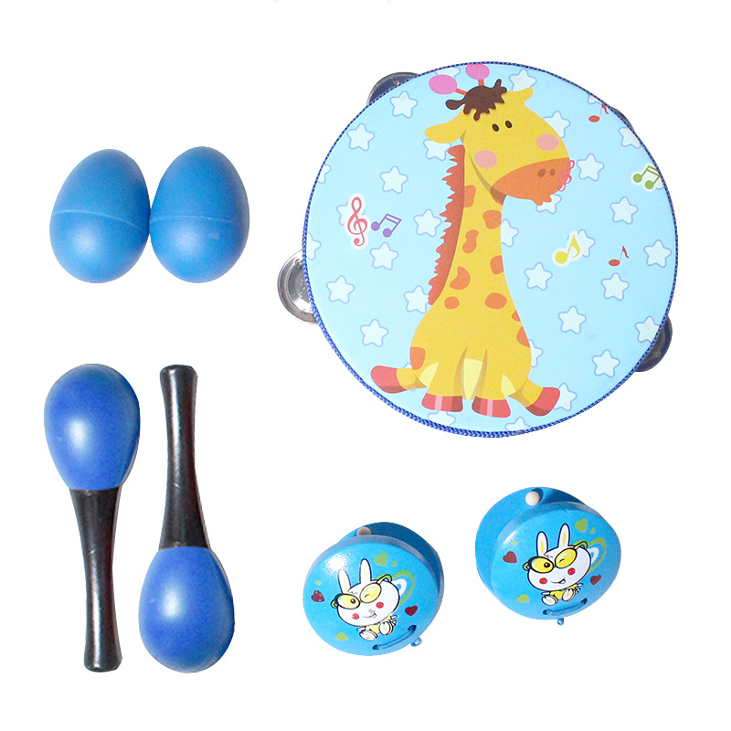 Conjunto de instrumentos musicales Orph 13 piezas juegos de música de percusión infantil juguetes auxiliares de enseñanza rojo