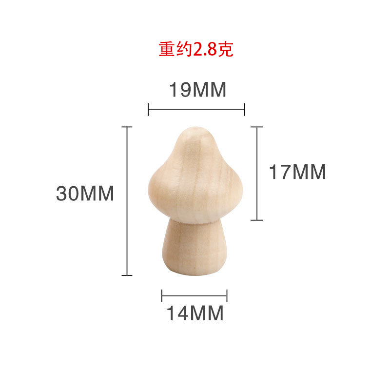 30*19mm pointed mushroom