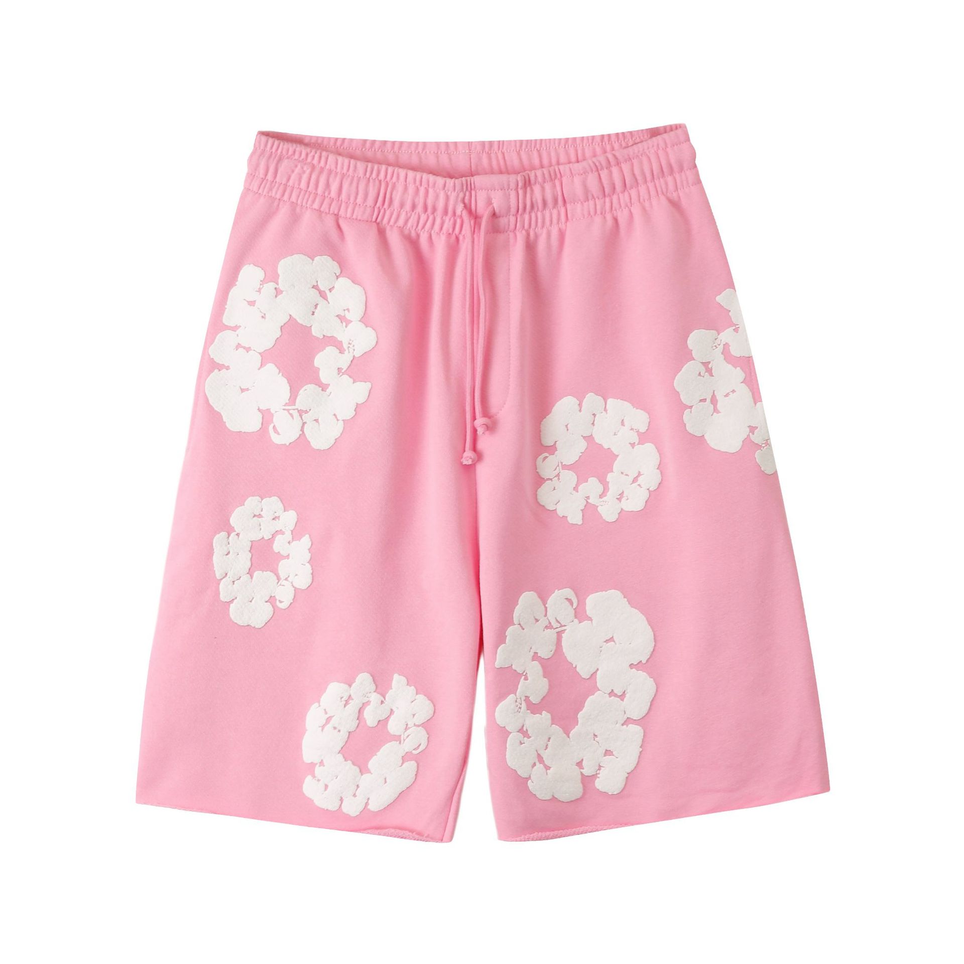 Denim Tears Cotton Wreath Sweat Shorts Pink