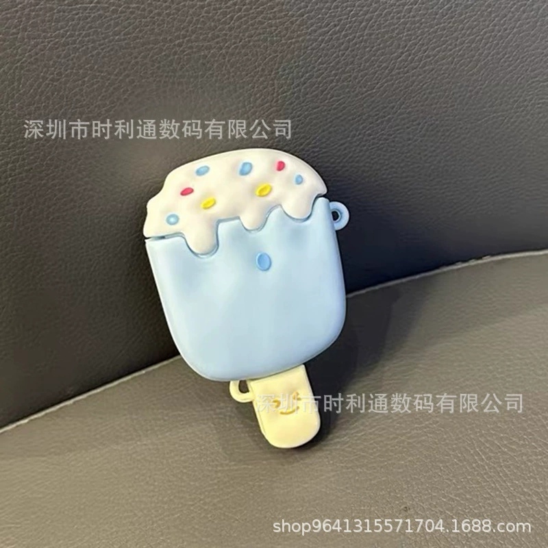 Силиконовый карманный защитный чехол для картинок (Apple AirPods, несколько моделей), милый чехол с карабином