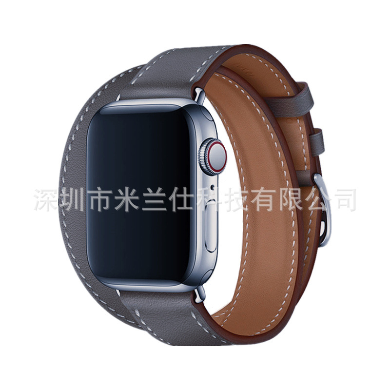 Adecuado para Apple Watch applewatch Correa S9 cuero genuino iwatch456789SE deportes ultra2 fabricante