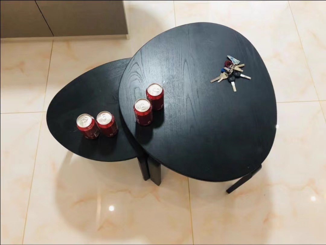 블랙 대형 커피 테이블 73*64*46