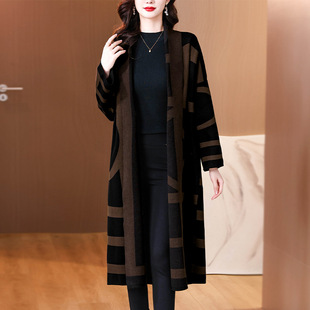 2024 Simple Profile Atmospheric Design Sense Long Fashion Knitted Jacket