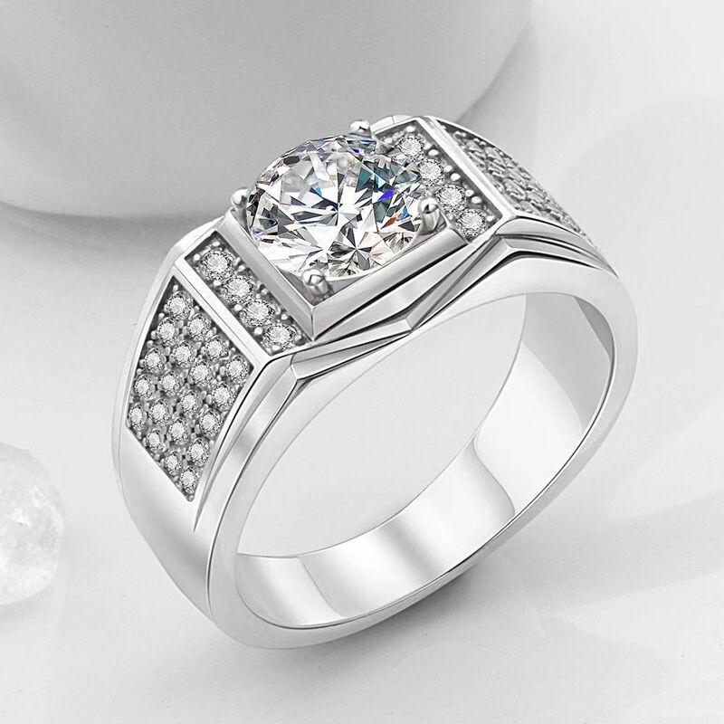 Cross-border new hot sale foreign trade luxury jewelry wholesale European and American popular men's zircon diamond ring Cross-border new hot sale foreign trade luxury jewelry wholesale European and American popular men's zircon diamond ring
