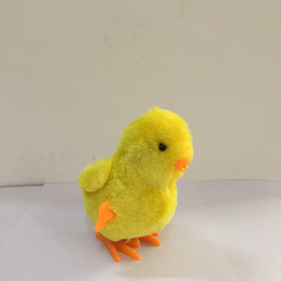 9CM Easter winding plush hen clockwork jumping chicken
