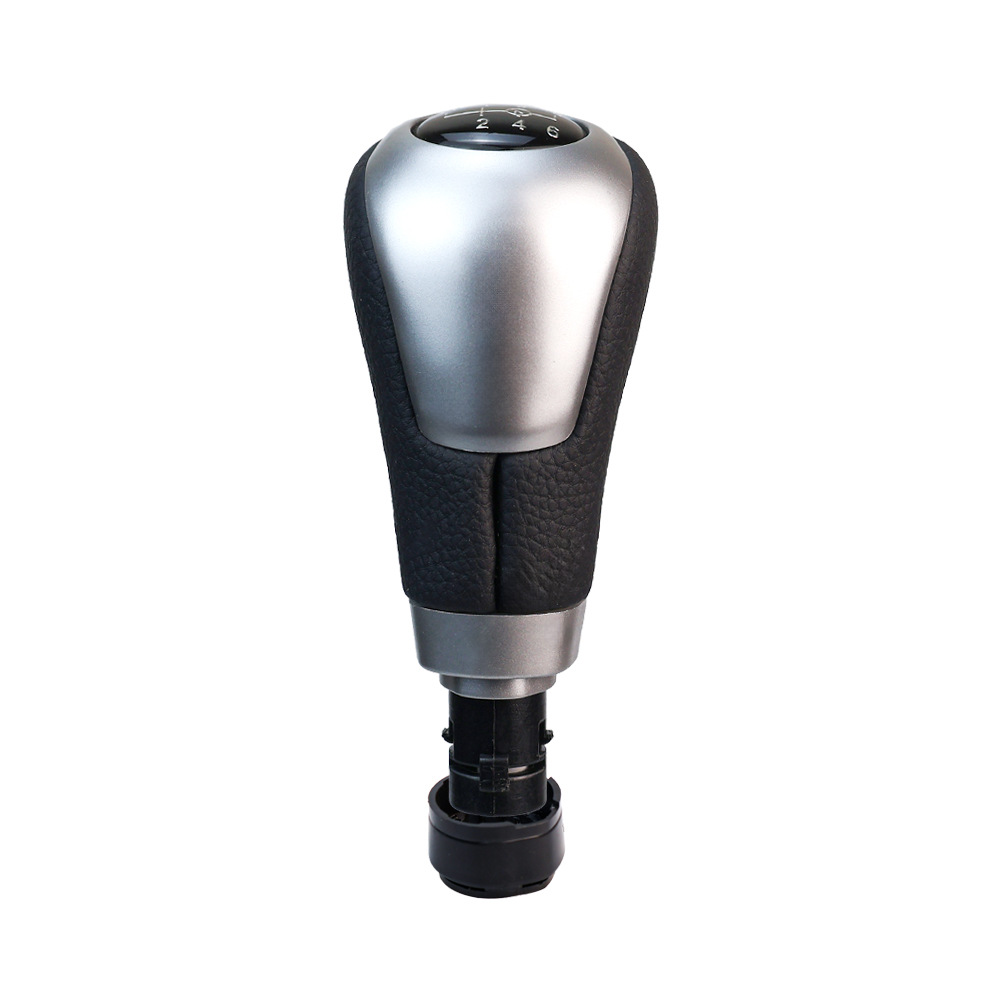 Suitable for Mercedes-Benz W176W246 manual transmission gear shift knob in silver, cabin accessory