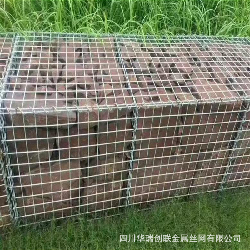成都电焊景观石笼网 电焊石笼网 镀锌网片石笼网 钢筋石笼网