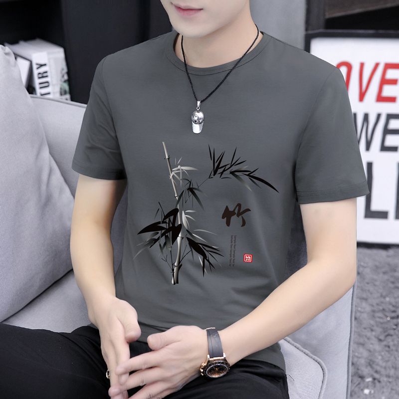 Summer cotton thin trend brand fashionable short sleeve T-shirt
