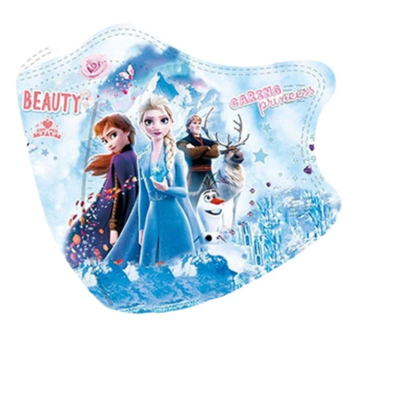 Детская маска KN95 От 3 до 12 лет Замороженная Милая маска с героями мультфильмов Aisha 4-слойная Защитная отдельная упаковка