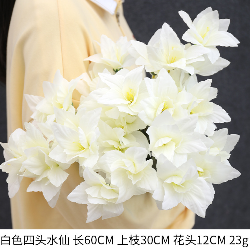 白い造花シーンアレンジメント花の造花ブーケ装飾造花造園アジサイシルクフラワー装飾花|undefined