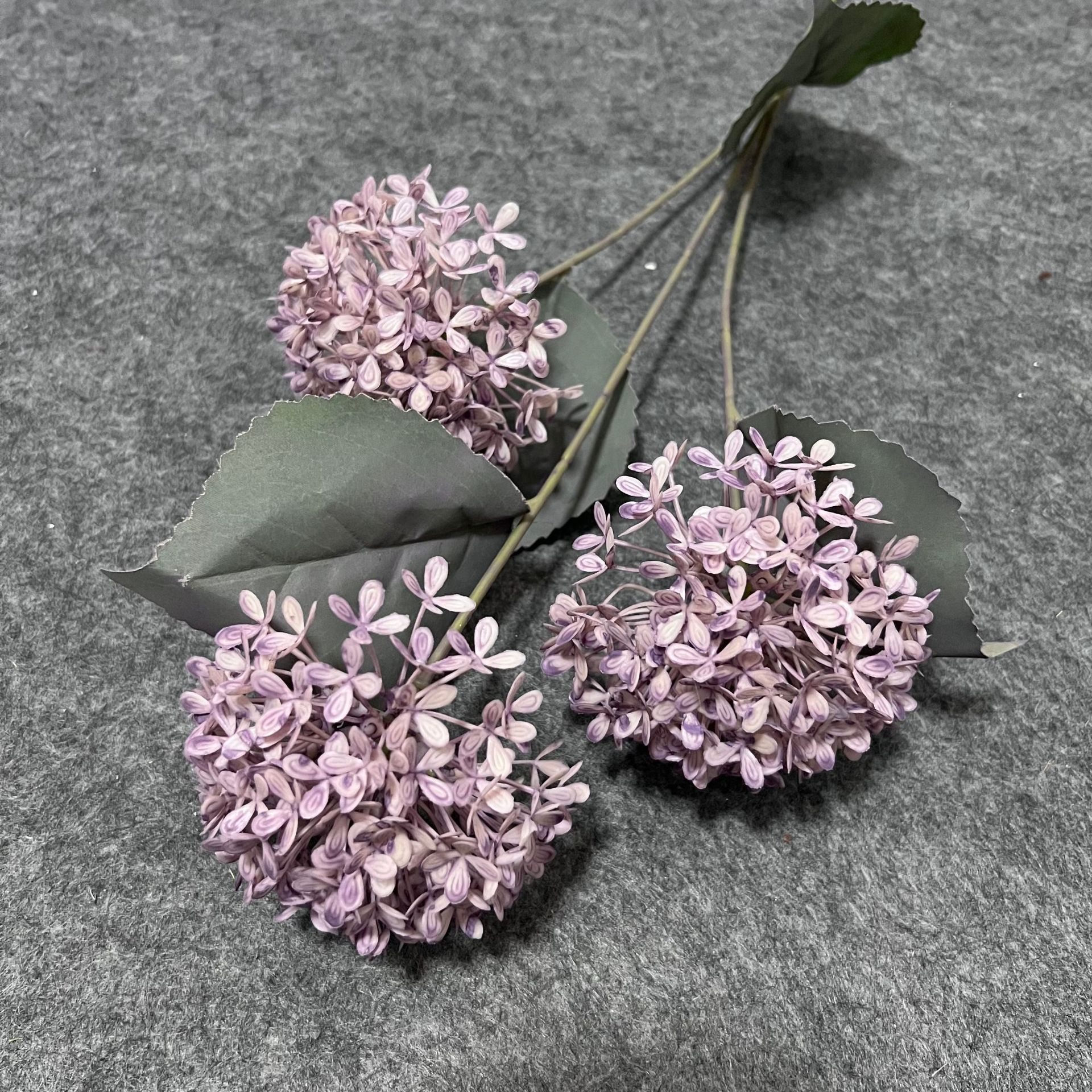 Wooden hydrangea purple bean paste
