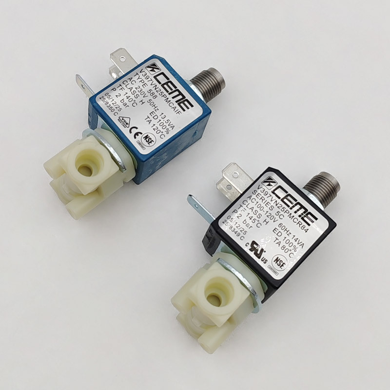 Imported 120/230V Italian-Style Pressure Coffee Machine Accessories Brewing/Steam Electromagnetic Control Valve Resistant to High Temperature Steam Imported 120/230V Italian-Style Pressure Coffee Machine Accessories Brewing/Steam Electromagnetic Control Valve Resistant to High Temperature Steam
