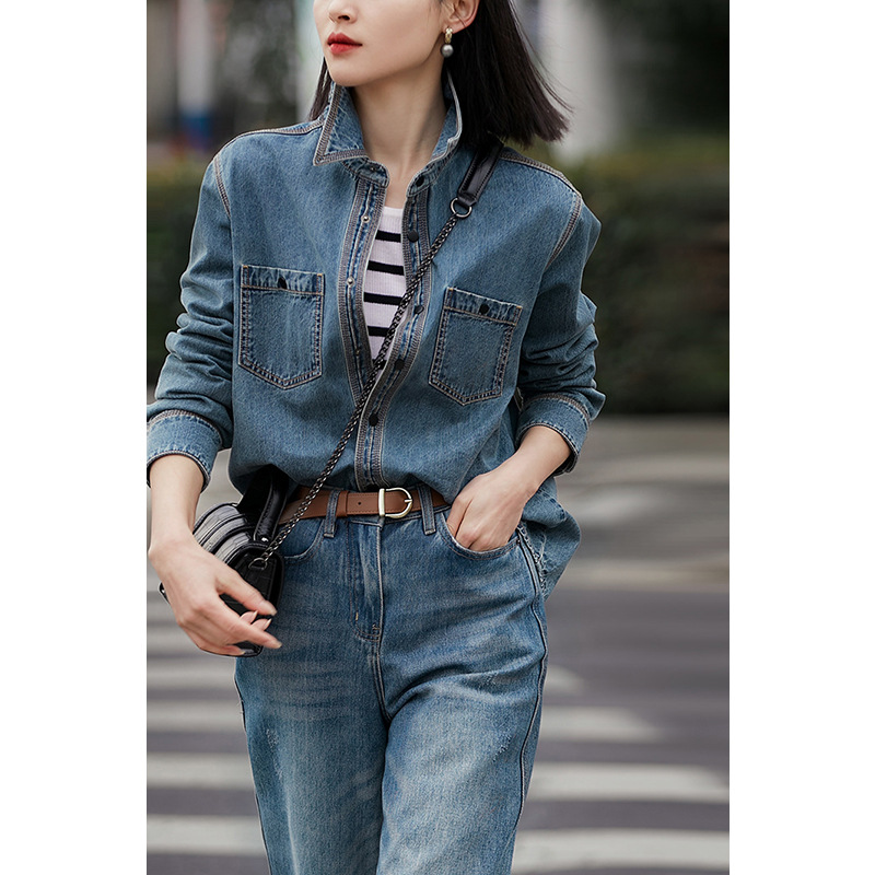 F9563 1230K ÁO KHOÁC NỮ HANTDC DÀI TAY KÍN CỔ THỜI TRANG NỮ VẢI BÔNG G04 SẢN PHẨM MỚI