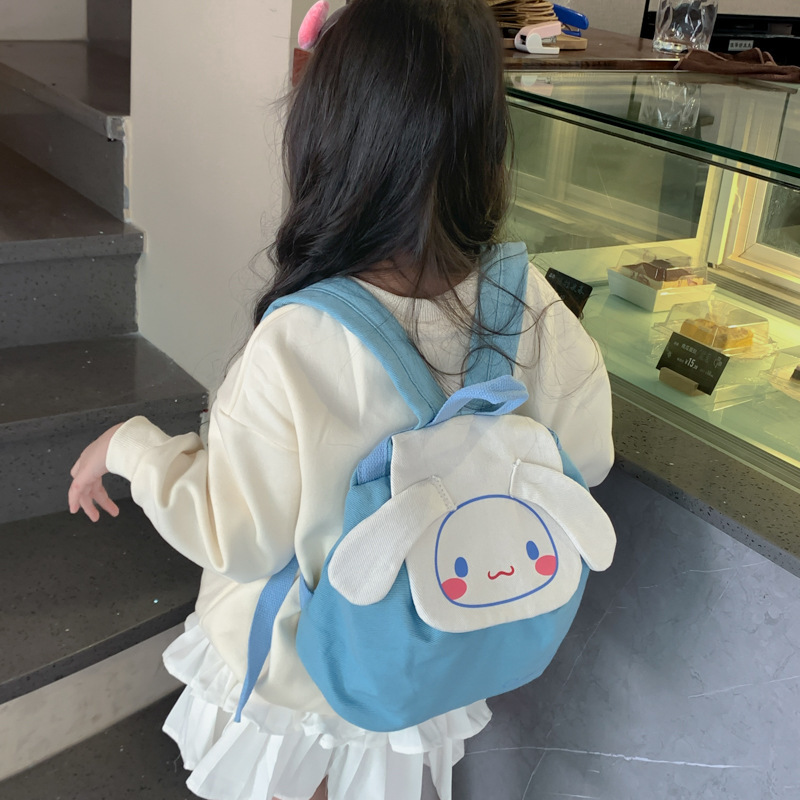 Mochila de lona de dibujos animados para niños Kolomi Mochila de moda para niñas niñas salir bolsas lindas ligeras