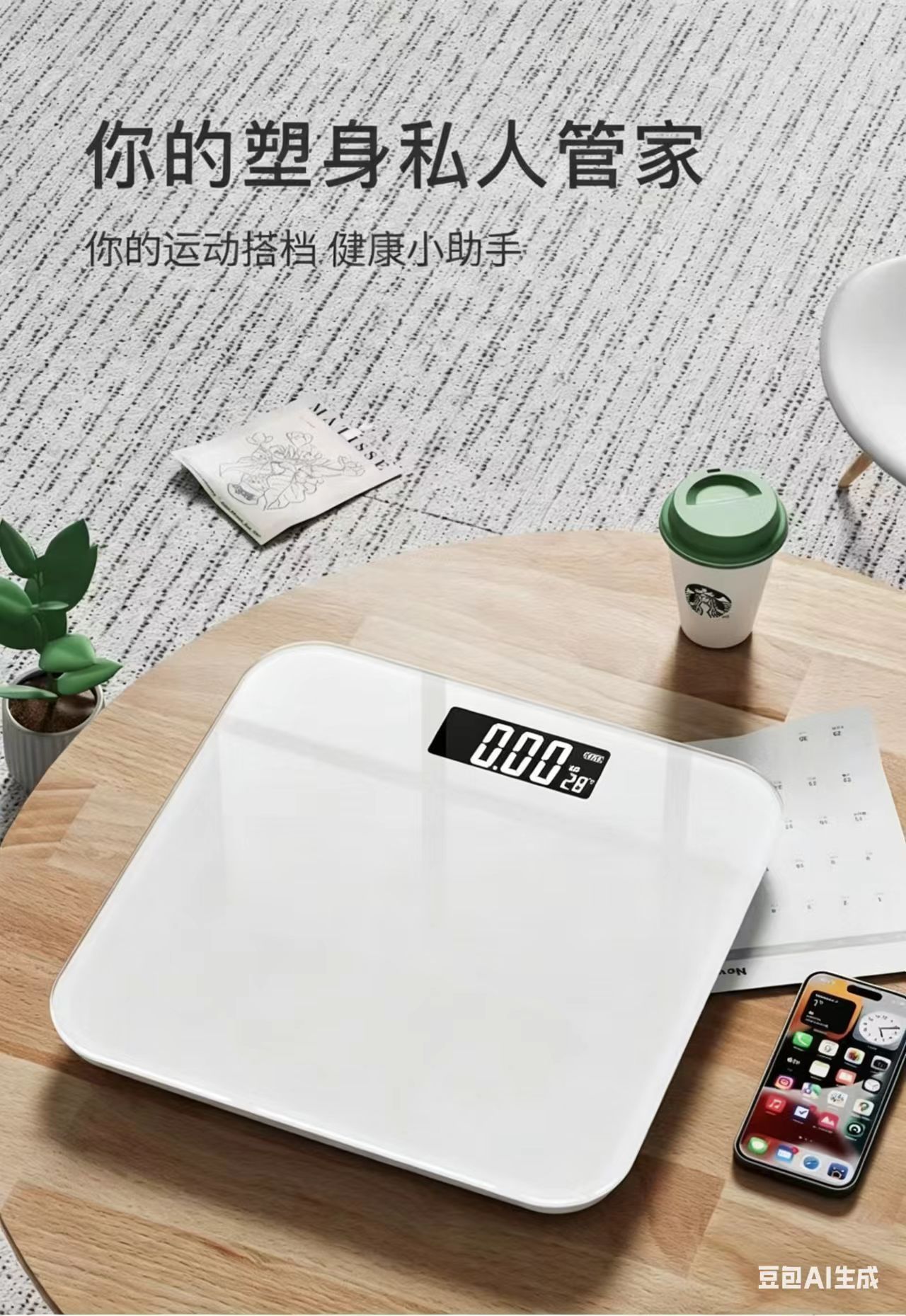 Rechargeable Electronic Weight Scale Accurate Digital Bathroom Scale Smart Health Body Scale for Adults Women Dormitory