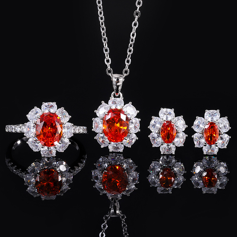 Zhuang Sheng joyería nueva S925 todo el cuerpo de plata traje simulación naranja pequeña paloma huevo colgante principal 7*9-4*6