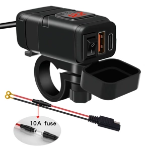 Cross-Border Hot-Selling Modified Car Charger Pd+Qc3.0 Fast Charging Tpye-C Mobile Phone Wholesale Digital Display