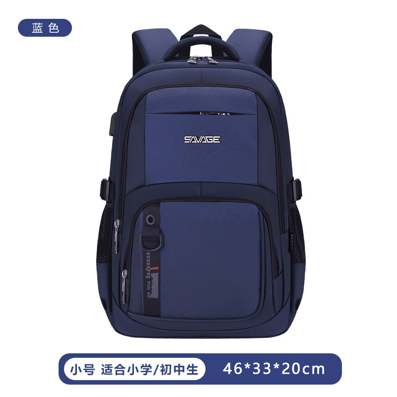 Clásica mochila de viaje de negocios, mochila portátil de gran capacidad para viajar, mochila impermeable ligera para hombres