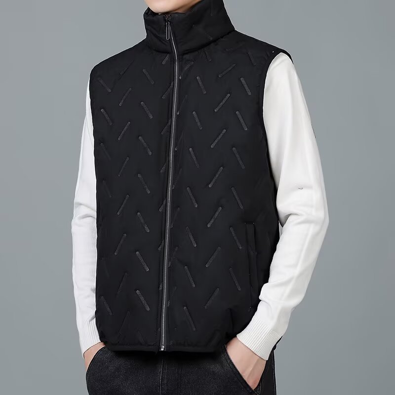 Camisas menos ropa de grafeno chaleco de hombre otoño y invierno nuevo tipo de camiseta de cordero grueso calentamiento sin mangas camiseta de hombro