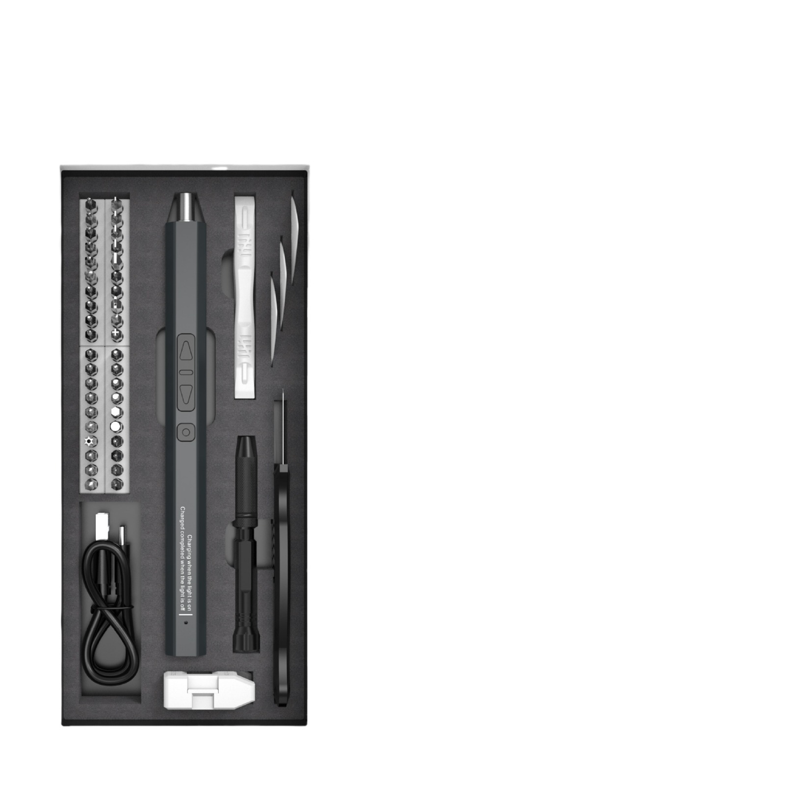 Herramienta de desmontaje de teléfonos móviles 50 en 1, gafas, consola de juegos, juguetes, computadora, destornillador eléctrico recargable, manual y automático integrado