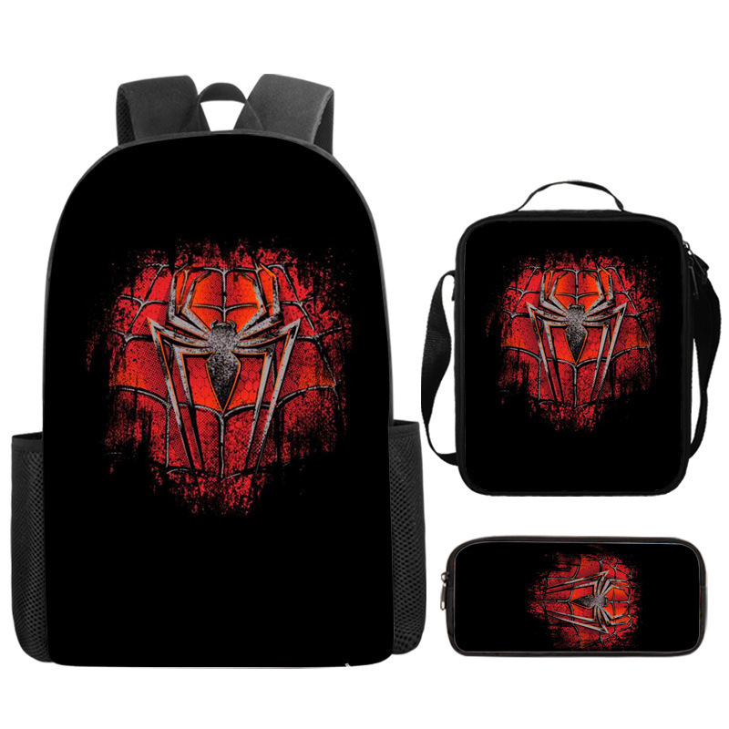 Cross-border nuevo Marvel Spider-Man mochila de estudiantes de primaria y secundaria mochila de dibujos animados de gran capacidad mochila de almuerzo