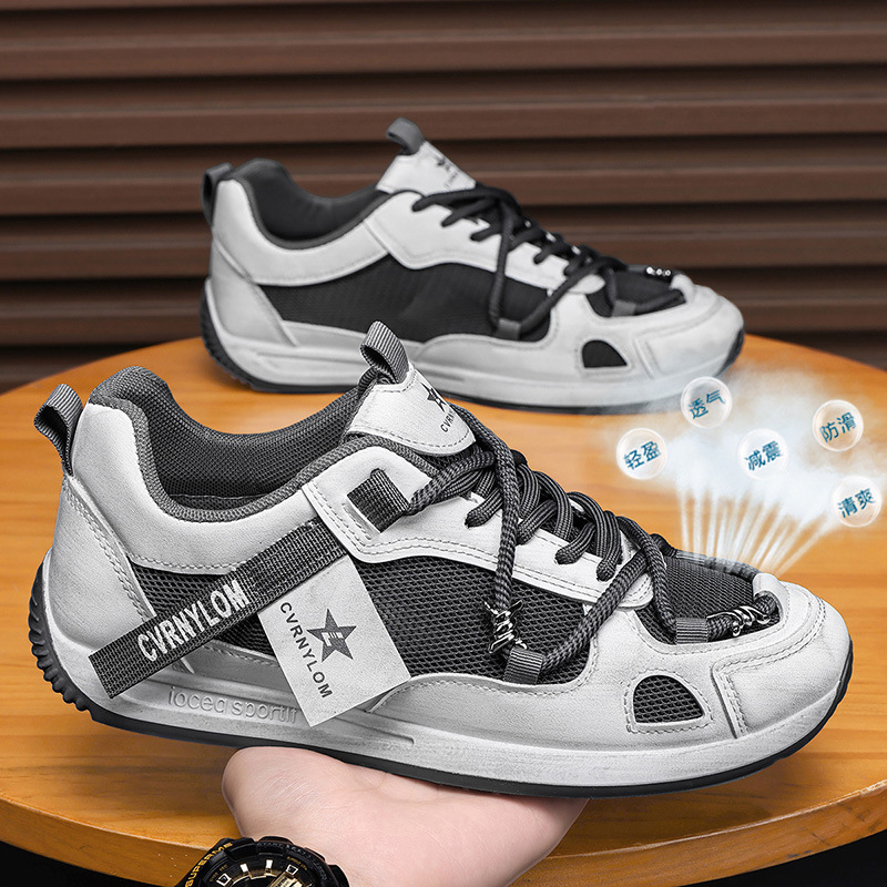 Zapatos de hombre 2026 nueva malla de verano transpirable tendencia multifacé ocio juvenil correr deportes zapatos Gump